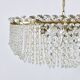 J.T. Kalmar Josef Frank 58" Zeppelin Crystal and Brass Chandelier, Vienna, 1950s