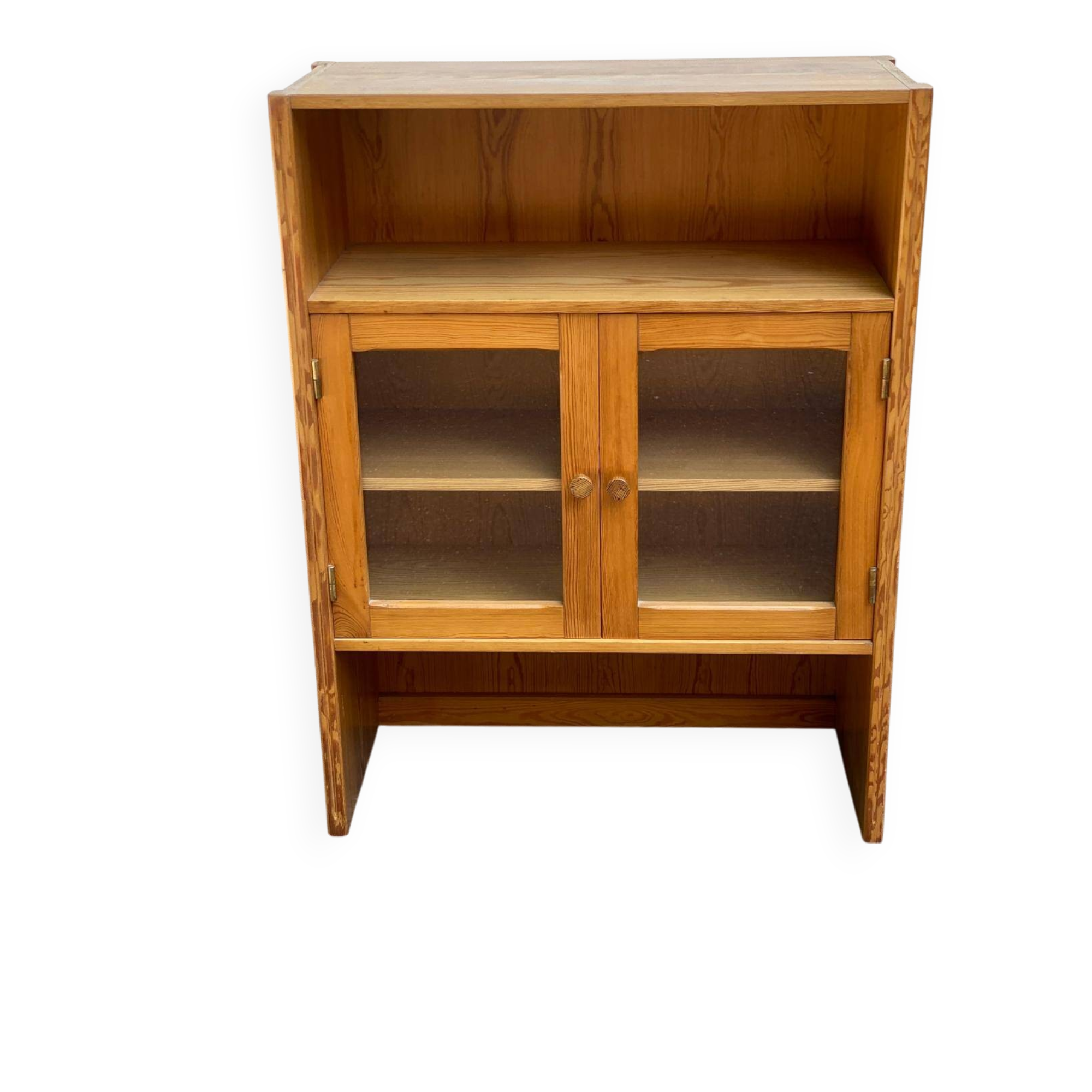 Vitrine scandinave en bois 1970