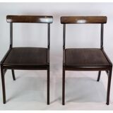 Set of two mahogany rungstedlund chairs by Ole Wancher