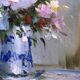 Tableau huile sur toile, Bouquet de Fleurs, Signé Mallet