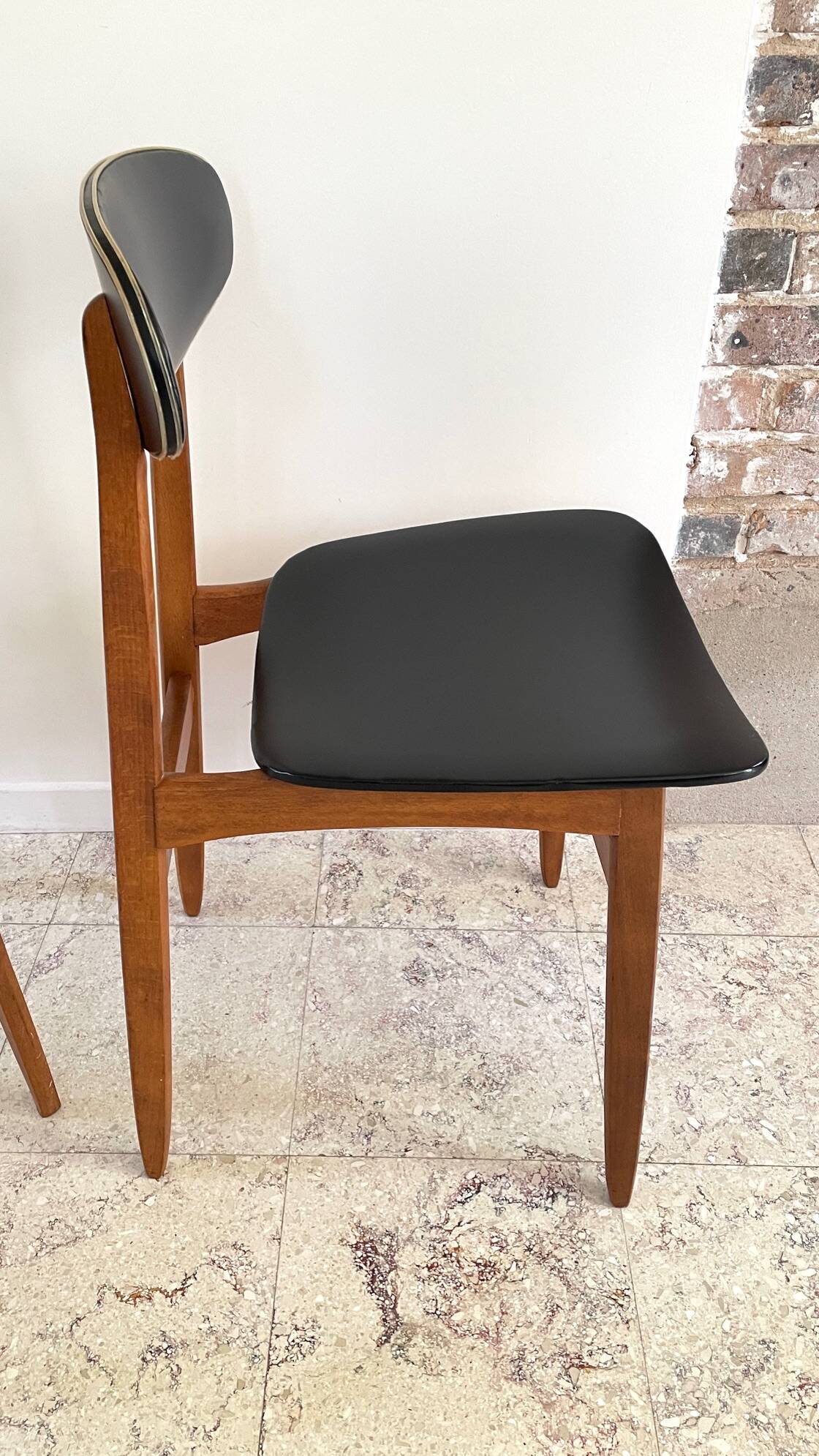 Chic vintage pair of Scandinavian chairs