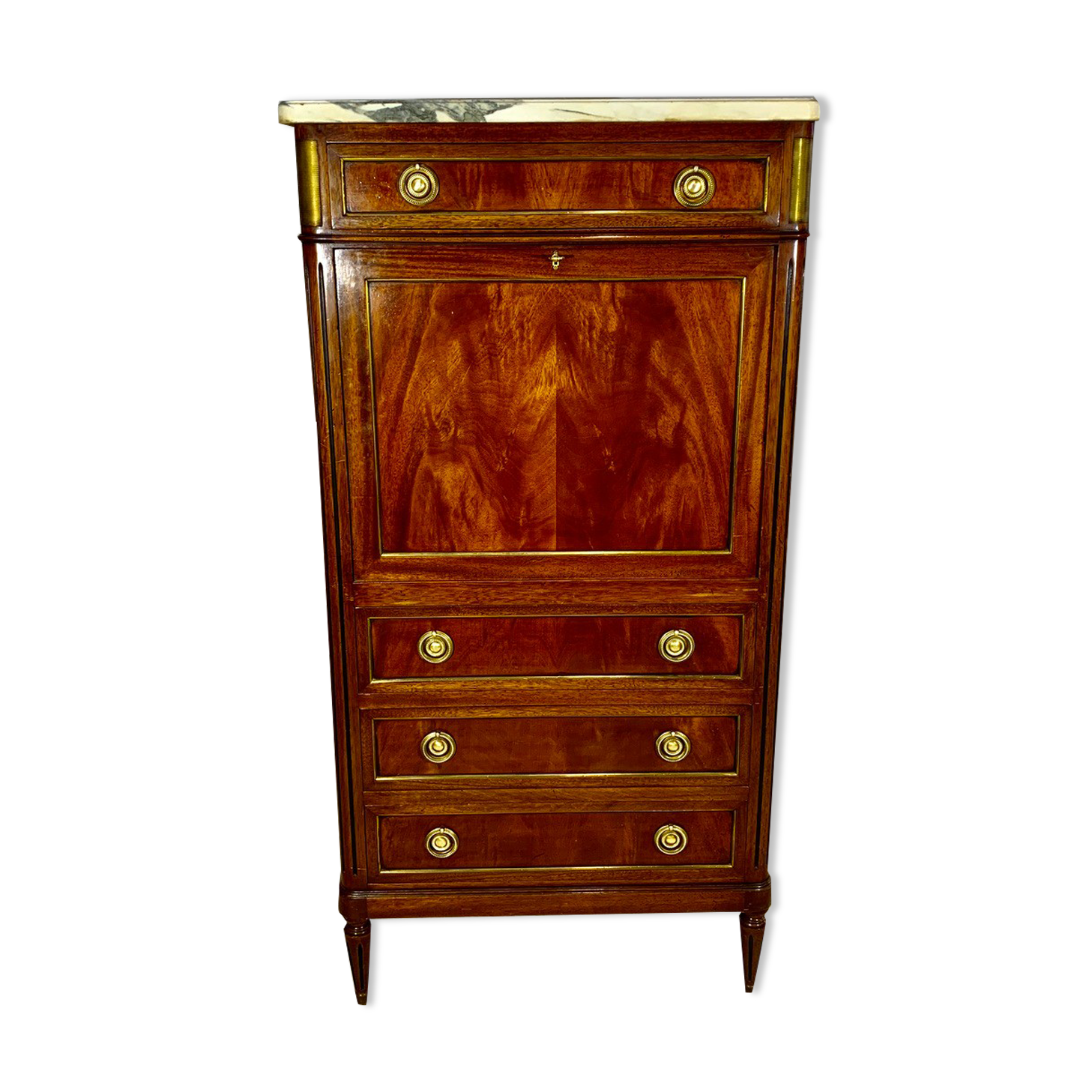 SECRETARY of Louis XVI Style, ACAJOU, nineteenth century