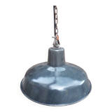 Old industrial suspension - enamelled sheet metal - 1950