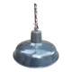 Ancienne suspension industrielle - tôle émaillée - 1950