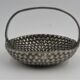 Basket tin braided deco vintage table