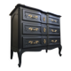 Commode vintage relookée noir