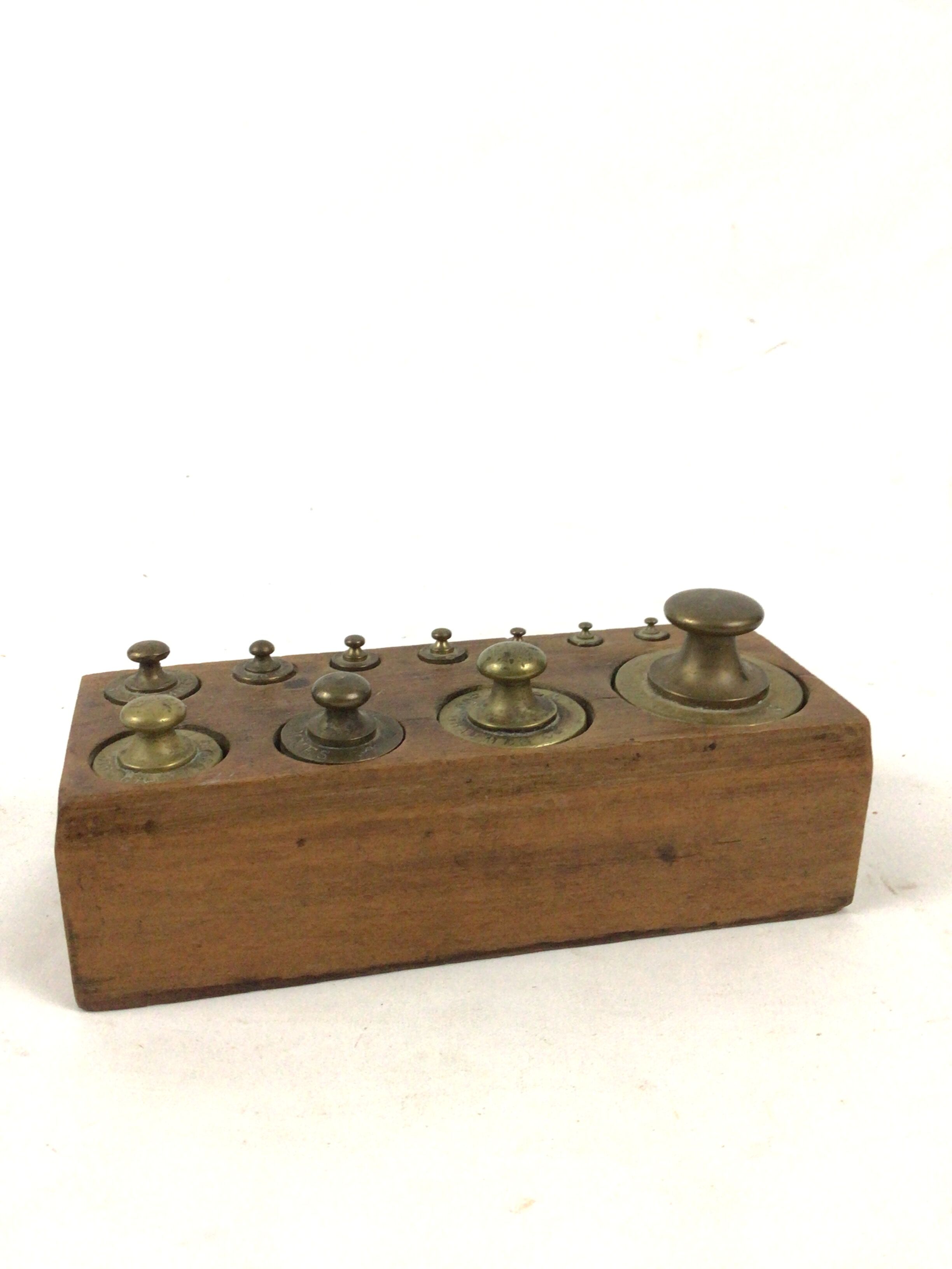 Brass weight series, complete