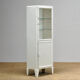 Cabinet médical vintage en fer et en verre, années 1950