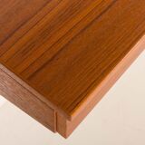 Kai Kristiansen teak shelving unit with a desk, FM Mobler, Denmark, 1960s