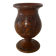 Vase en Bois Tourné et Sculpté Vintage - Décor Vigne H 28 cm