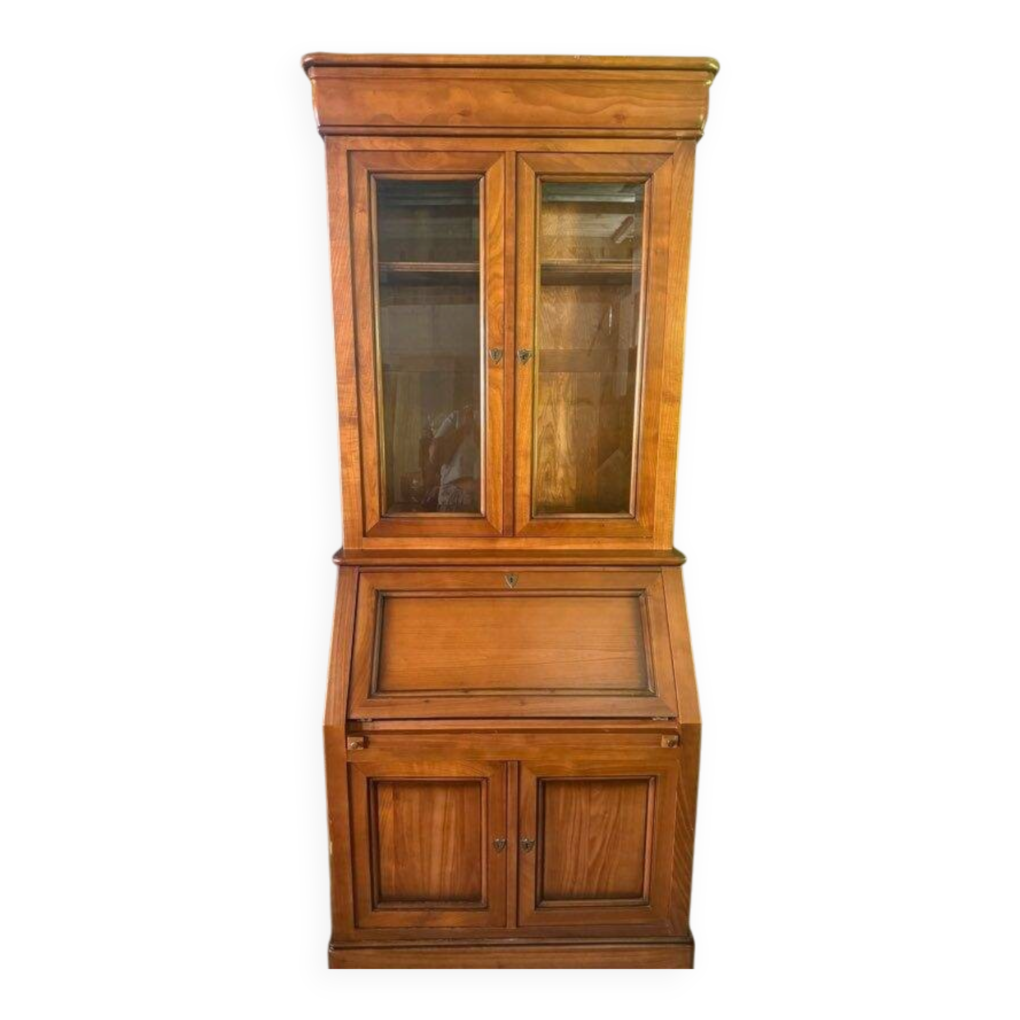 Solid wood library secretary