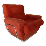 70s corduroy space age armchair