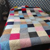 Large Vintage Granny Crochet Blanket