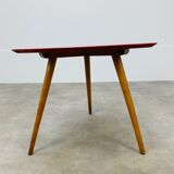 Steiner tripod side table by Baumann red