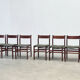 Ensemble de six élégantes chaises de salle à manger italiennes