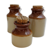 Lot de 3 pots en grès