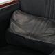 Beautiful set of 2 black cow leather Art Deco design armchairs with high back