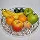 Coupe à fruits signé verlys france, décor iceberg, 32 cm