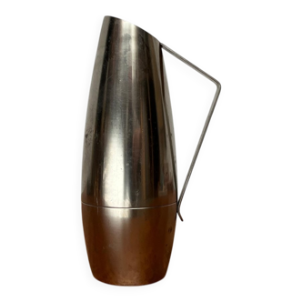Mid-century pewter carafe vase by Dovo Holland, 1960s.
