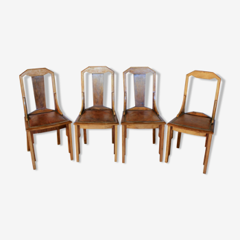 4 chaises art déco