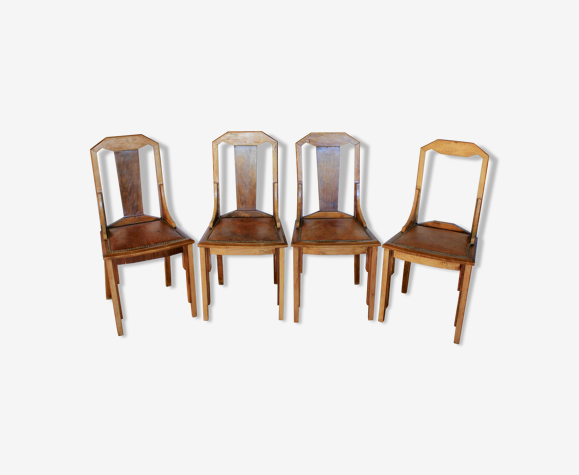 4 chaises art déco