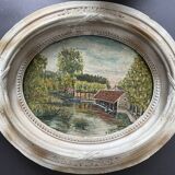 Table: Oil on canvas - The wash house