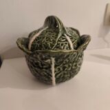 Vegetable dish, earthenware tureen in the shape of a cabbage