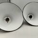 Enamelled sheet metal cone pendants