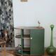 Mini bar artdeco sur roulette