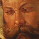 Ancient painting signed Filippo Marsigli, oil on paper, circa 1840.