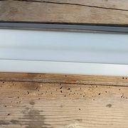 Bathroom Wall Shelf in Art Deco White Porcelain