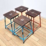 Set of 4 school stools