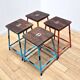 Suite de 4 tabourets d'écolier