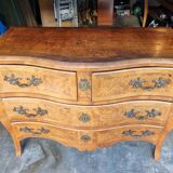 Solid oak chest of drawers from Saint-Malo, 18th century