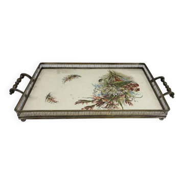 Service Plate WMF Jugendstil Art Nouveau Silver-Plated Galalithe Around 1905