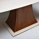 Italian Art Deco Dining Table with Marble Top Japan Inspired - 1940's