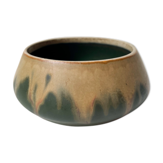 Empty pocket enamelled stoneware signed Dembac