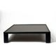 Luigi Massoni for Poltrona Frau, Leather Coffee Table with Mirror Top, 1970