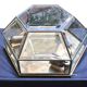 Brass and sculpted transparent crystal wall light, 1950s.