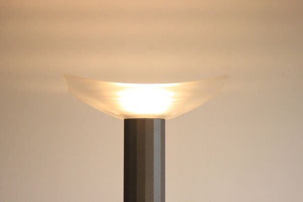 Lampe d'éclairage Valenti Luce avec abat-jour en verre, Italie, années 1980-1990