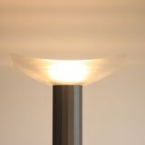 Valenti Luce uplighter with glass shade, Italy 1980s-1990s