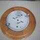 Plafonnier applique en bois et opaline
