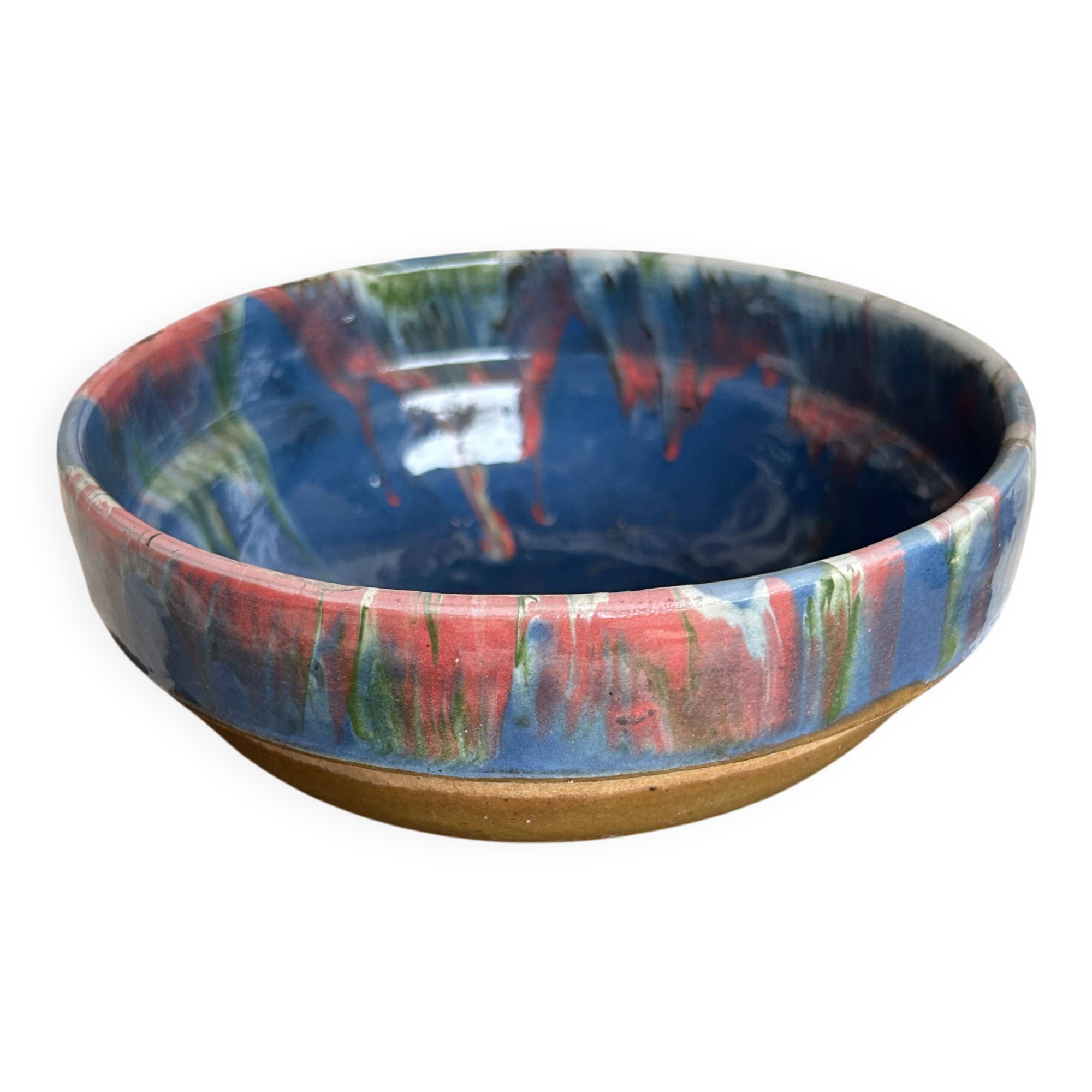Bowl in painted terracotta
