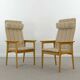 Pair of danish highback chairs by domus danica