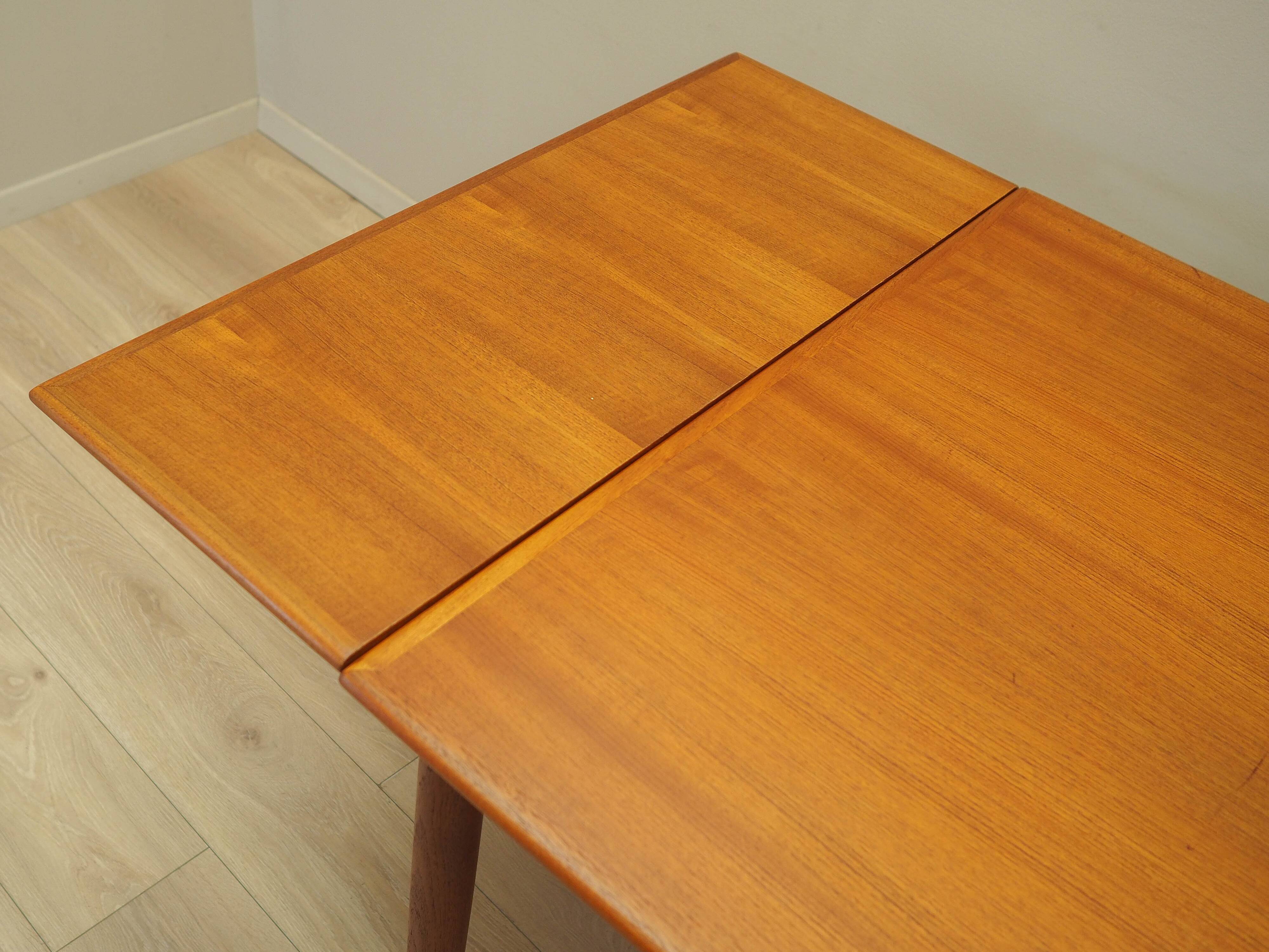 Teak table, Danish design, 1970s, production: Denmark