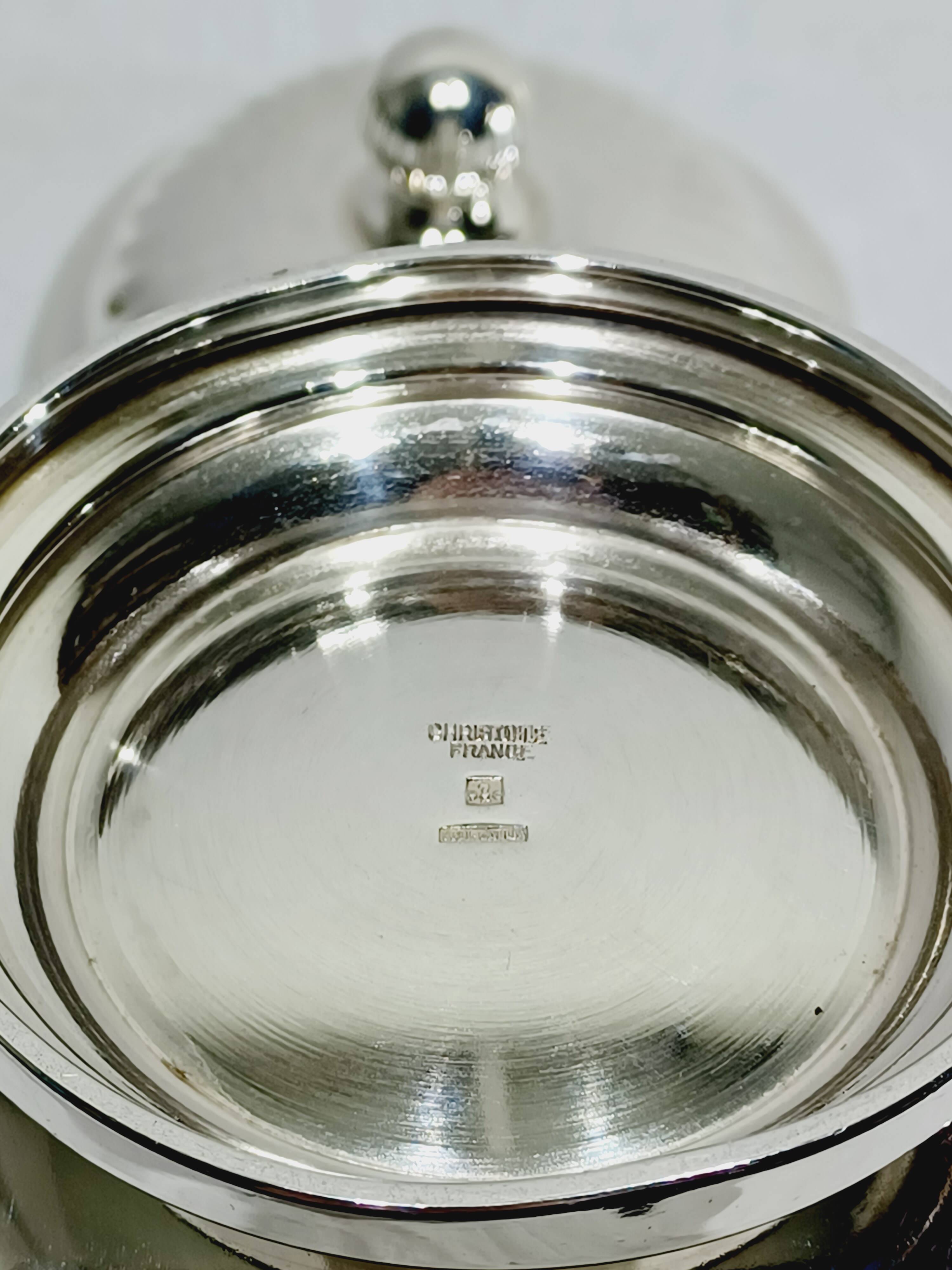 Christofle – sucrier à godrons