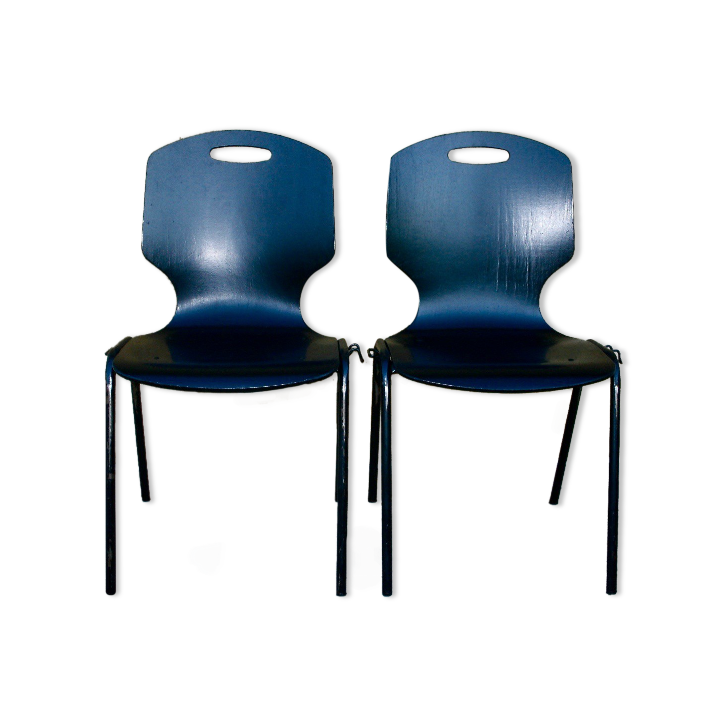 Pair of vintage german pagholz chairs from mid-XX