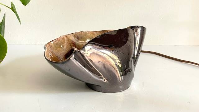 Lampe coquillage vallauris vintage