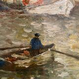 Animated marine landscape painting 20th century