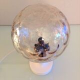 Bedside lamp globe in tinted glass / vintage 60s-70s